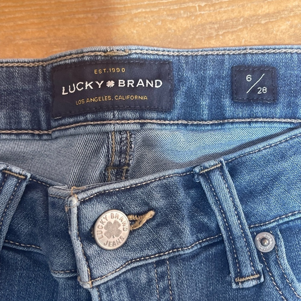 Lucky Brand Blue Skinny Jeans with Stretch - Picture 2 of 6